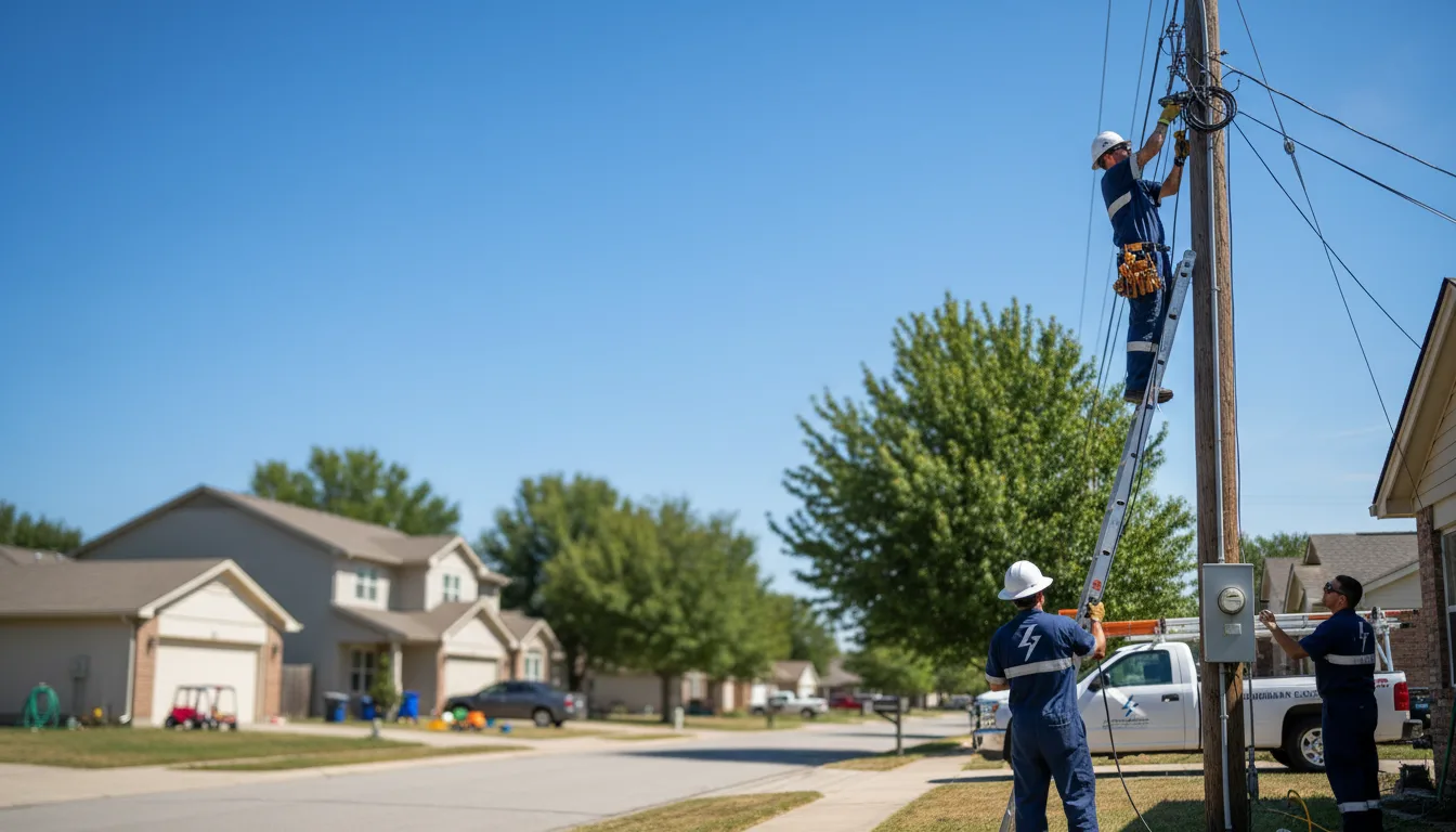 Residential electrician providing installation services in Rootstown, OH